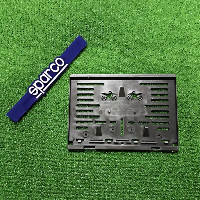 Motorsiklet Plakalık Sparco Lazer Kesim 3D Kabartmalı Model Motor Plakalığı