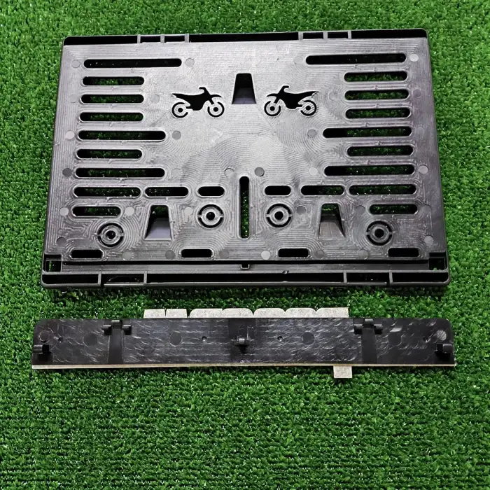 Motorsiklet Plakalık Wasted Lazer Kesim 3D Kabartmalı Model Motor Plakalığı