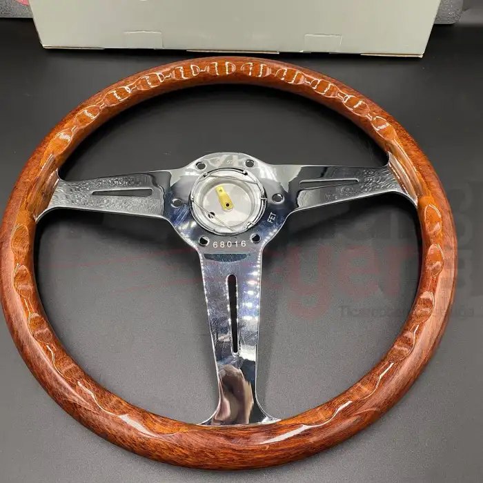 Nardi Ahşap Direksiyon 35cm-Çelik Gövde-Ojinal 1. Sınıf Premium Direksiyon