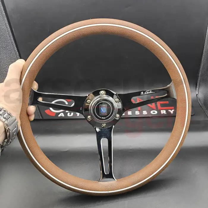 Nardi Poliüretan Direksiyon 35cm-Çelik Gövde-Ojinal 1. Sınıf Premium Direksiyon