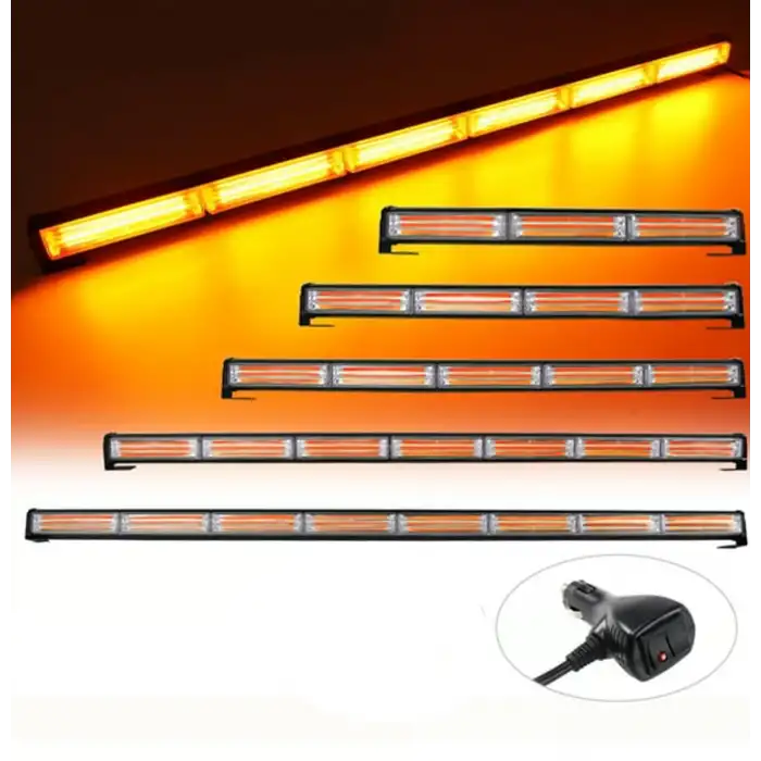 Off Road/İş Makinası/Çekici/Traktör İçin 6p Cob Bar Led Turuncu-Cakkar modlu-88cm-Videolu Anlatım