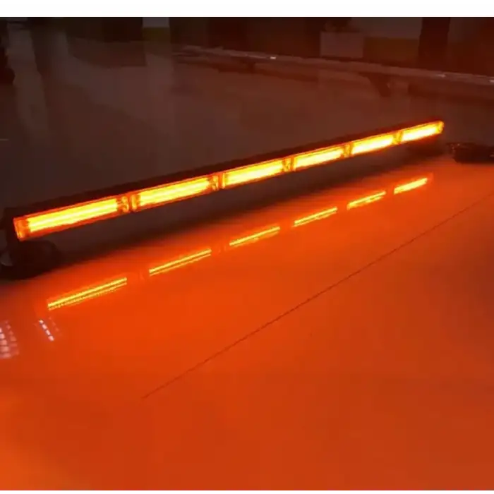 Off Road/İş Makinası/Çekici/Traktör İçin 6p Cob Bar Led Turuncu-Cakkar modlu-88cm-Videolu Anlatım