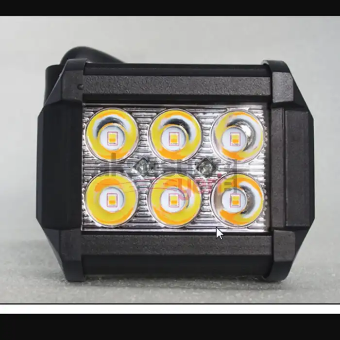 Offroad Sis Çalışma Lambası Turuncu Beyaz Cakar Modlu 12 Led 18W  A+ İthal Ürün