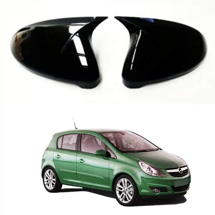 Opel Corsa D 2006-2014 arası Yarasa Batman Ayna Kapağı Piano Black