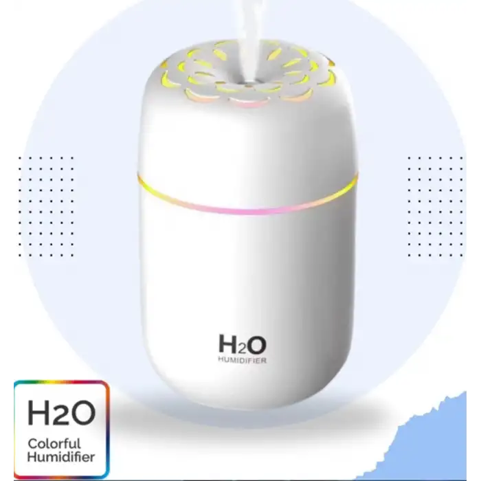 Ortam Nemlendirici Araç İçi Ev Ofis Rgb Renkli Işıklı Buhar makinası