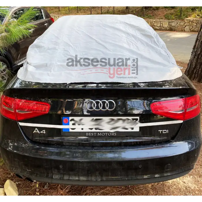 Oto Araç Brandası Yarım Model Süper Koruma Dayanıklı Ürün Miflonlu