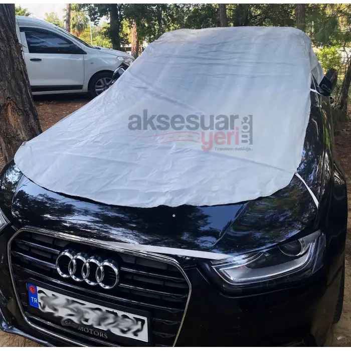 Oto Araç Brandası Yarım Model Süper Koruma Dayanıklı Ürün Miflonlu