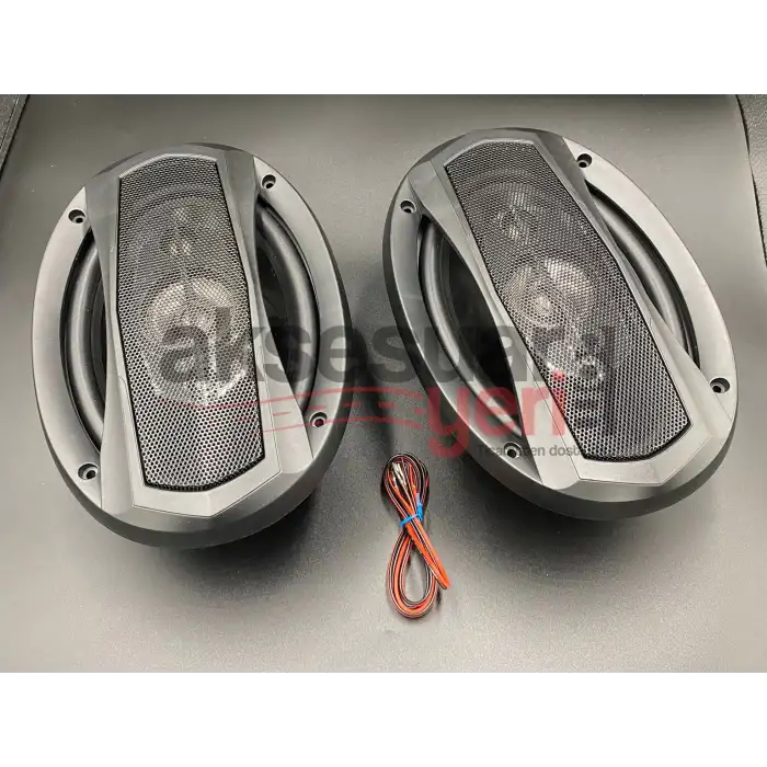 Oval Kayık 85 Lik Hoparlör Kolon  2 Adet 800w Tweterli