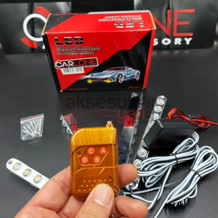 Panjur İçi Çakar 4x9 Ledli Kaliteli Ürün Uzaktan Kumandalı Polis Çakarı Makam Çakarı