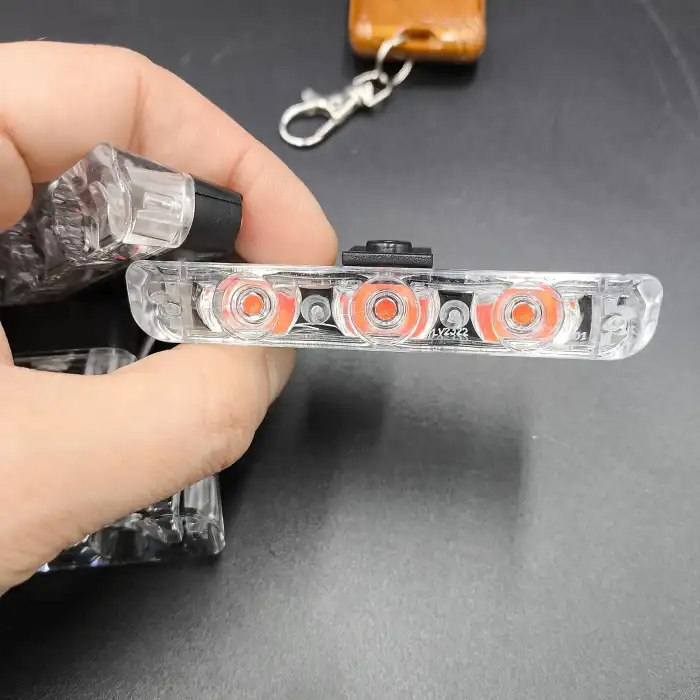 Panjur İçi Çakkar Lamba Uzaktan Kumandalı 4x3 Led Kırmızı Mavi Renk