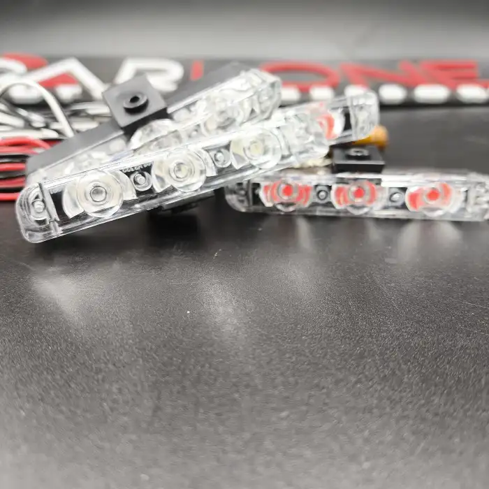 Panjur İçi Çakkar Lamba Uzaktan Kumandalı 4x3 Led Kırmızı Mavi Renk