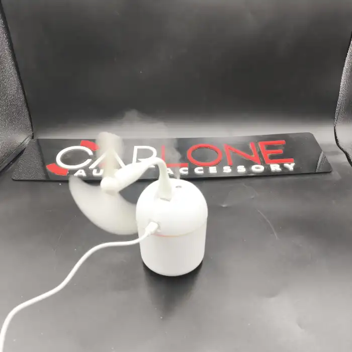 Pervaneli Ortam Nemlendirici Araç İçi Ev Ofis Rgb Renkli Işıklı Buhar Makinası