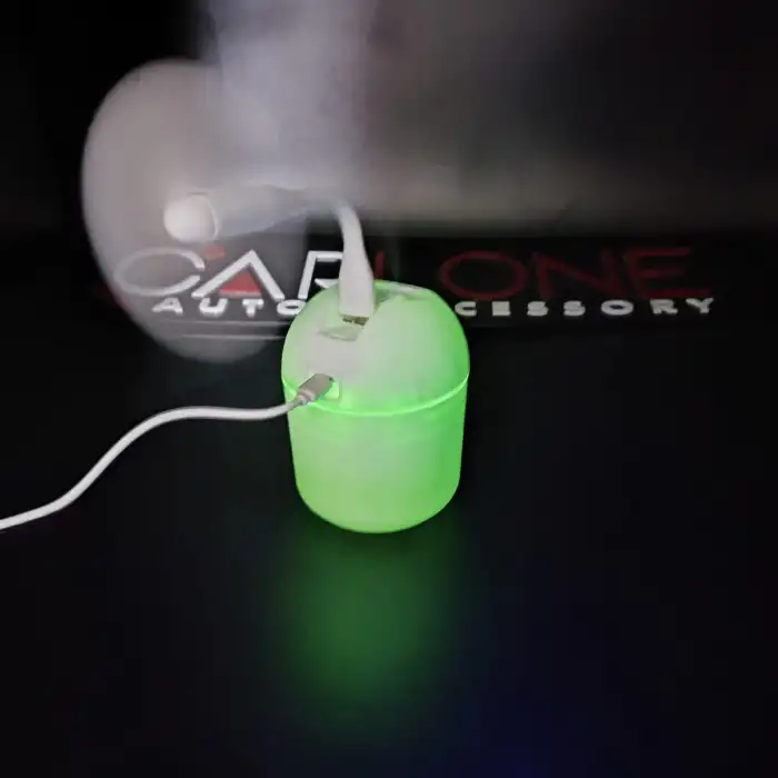 Pervaneli Ortam Nemlendirici Araç İçi Ev Ofis Rgb Renkli Işıklı Buhar Makinası