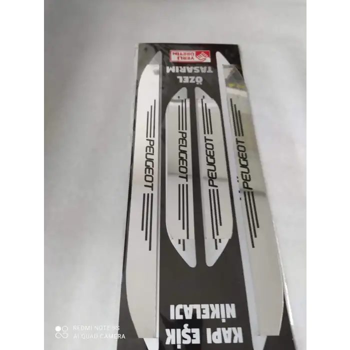 Peugeot Krom Kapı Eşiği - 4 lü Set Ön Ve Arka Takım