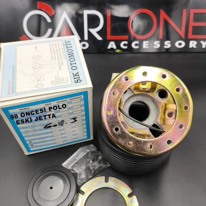 Polo 98 Öncesi-Eski Jetta-Golf3 İle Uyumlu Sabit Spor Direksiyon Göbeği Momo Tip