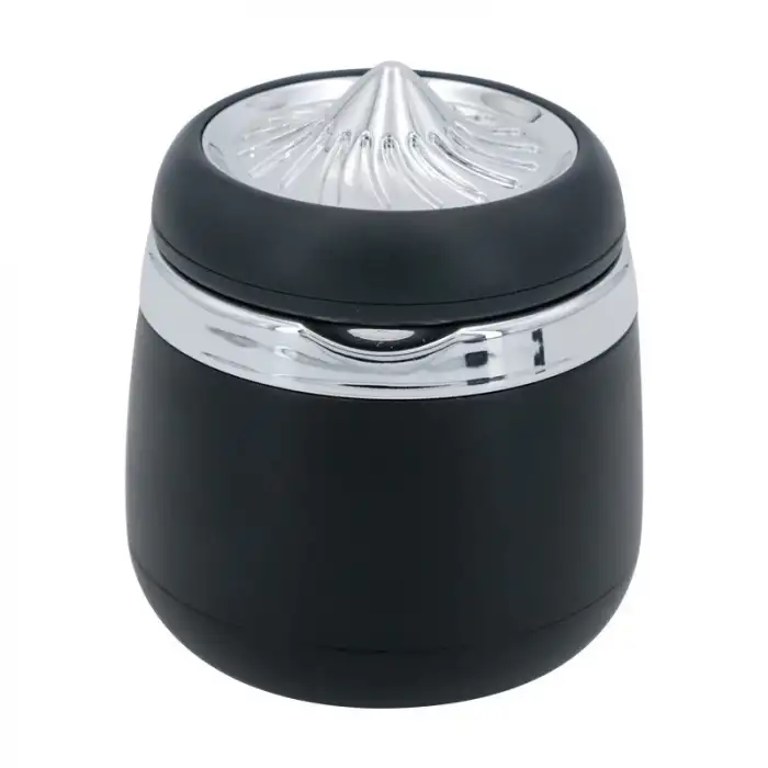 Premium Lüks Gümüş Araç İçi Küllük - Işıklı Otomatik Kapaklı Araç Küllüğü -