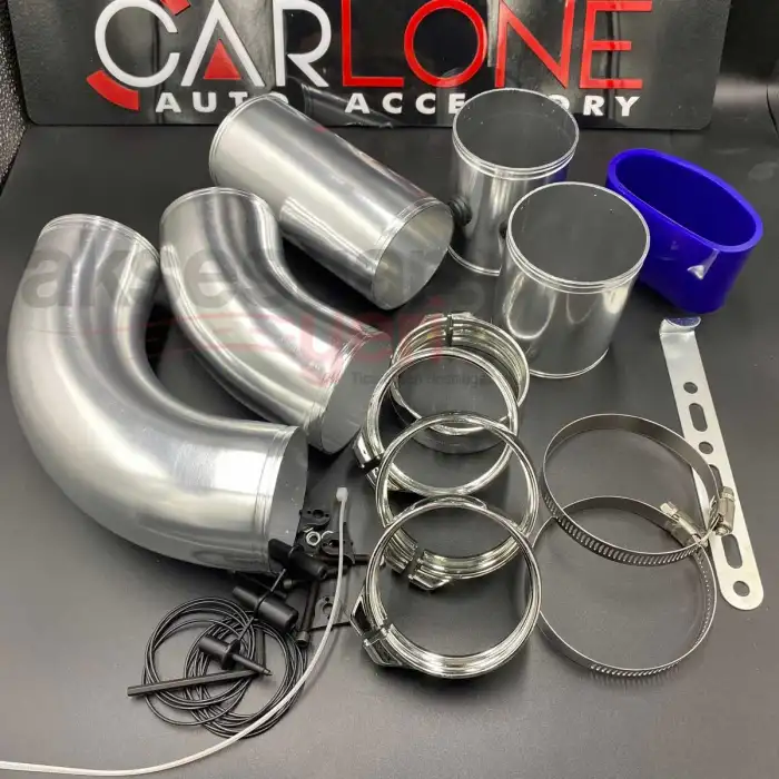 Profesyonel Hava Filtre Uzatma Krom Boru Seti Metal Ürün 7.6cm