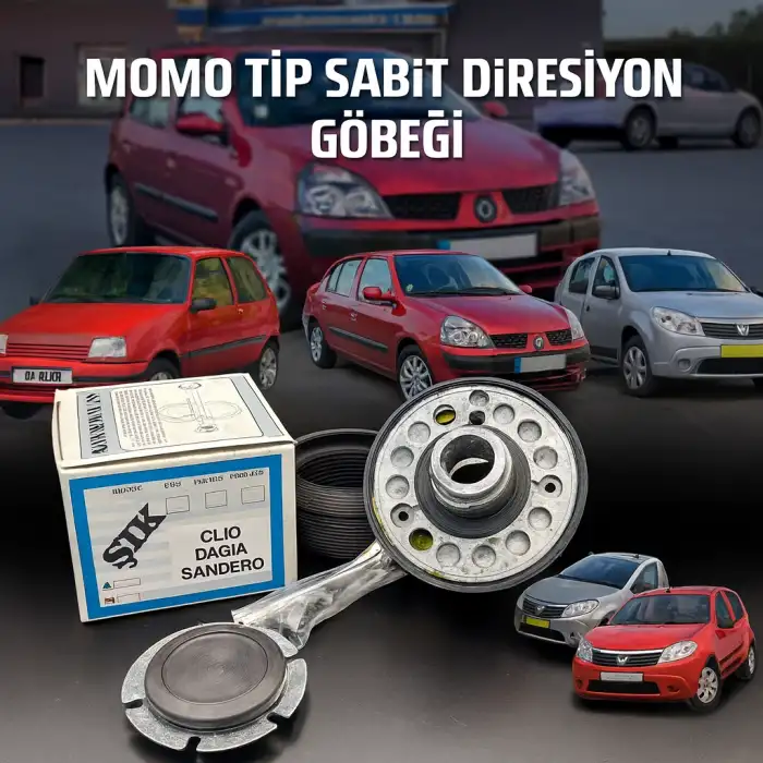 Renault Clio 1-2 Dacia Sandero İçin Sabit Göbek-Momo Tip Direksiyon İle Uyumlu