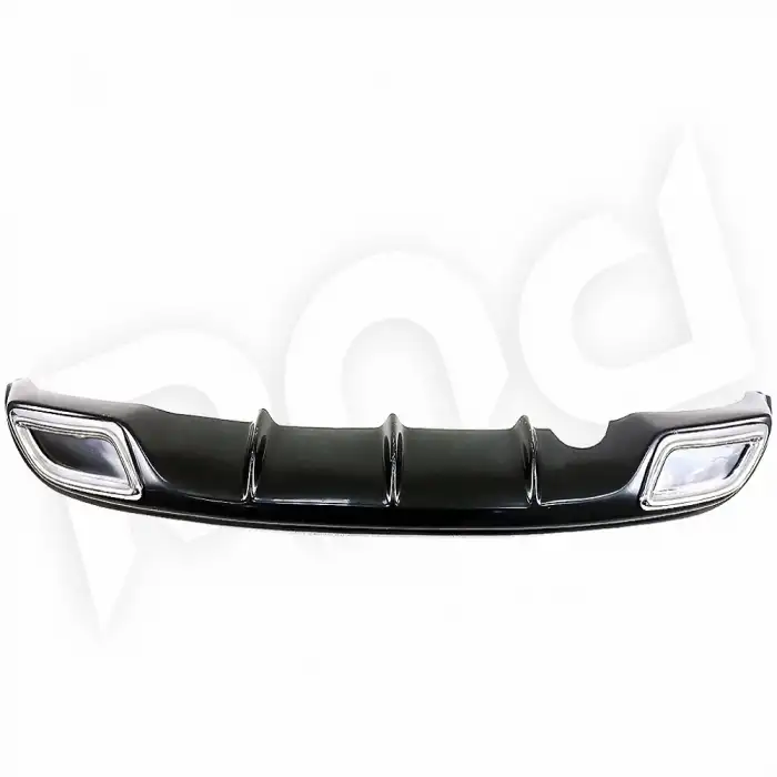 Renault Clio 4 Uyumlu Arka Tampon Eki Difüzör Krom Egzoz Uclu