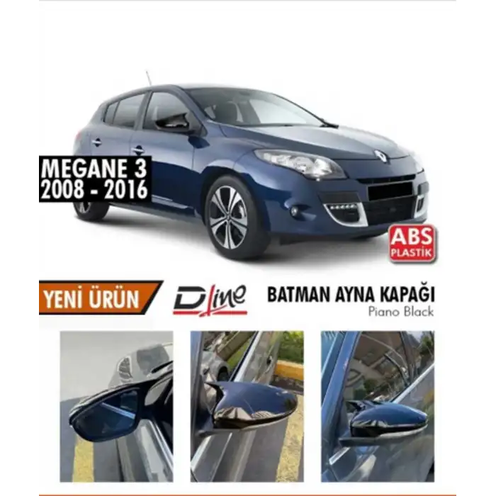 Renault Megane-3 2008-2016 Yarasa / Batman Ayna Kapağı