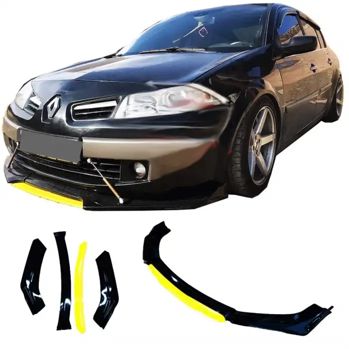 Renault megane2 Uyumlu Ön Lip mavi Renkli 4 Parça - A+ Ürün - Dayanıklı Malzeme