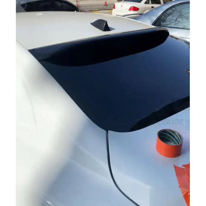 Renault Megane4 Arka Cam Üstü Spoiler Parlak Siyah Spoyler