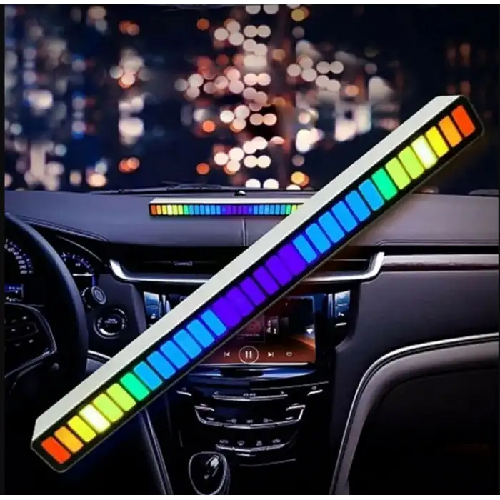RGB Ekolayzer Çubuk Spectrum-Usb Kablolu-Sese Duyarlı-8 Modlu(1 ADET)