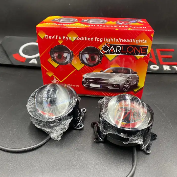 Şeytan Göz Animasyonlu Mercek Led Far-Çok Modlu-Renkli Gözler