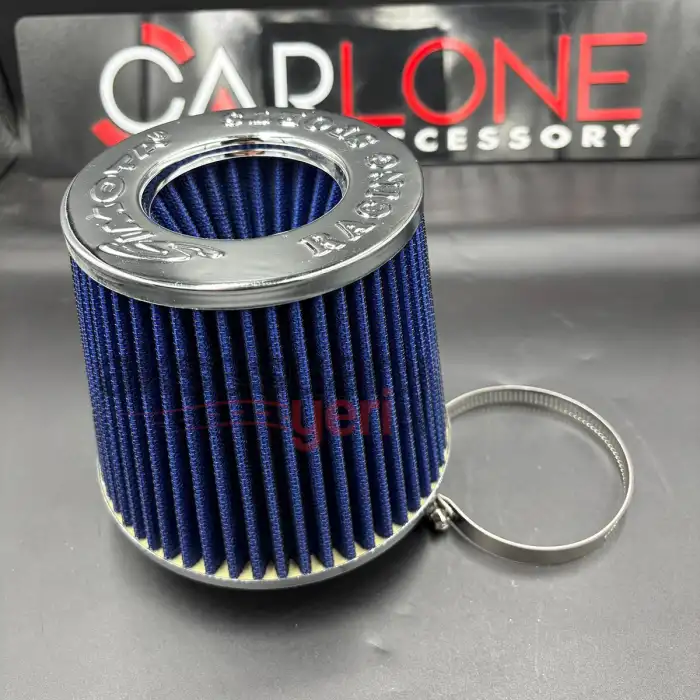 Simota 76mm Açık Hava Filtresi-Open Air Filter-Performans Hava Filtresi-Mavi Renk