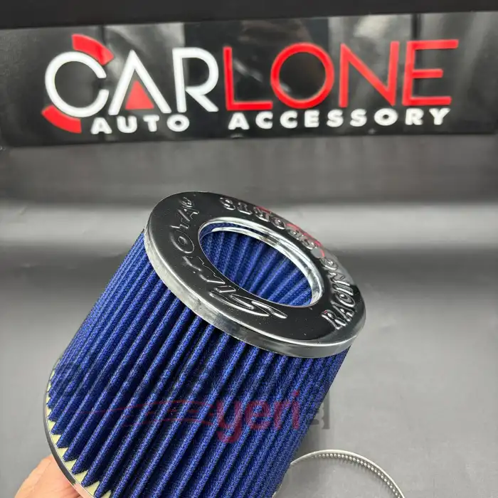 Simota 76mm Açık Hava Filtresi-Open Air Filter-Performans Hava Filtresi-Mavi Renk