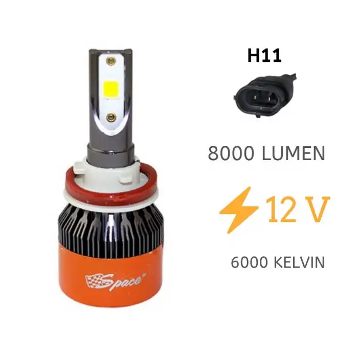 Şimşek Etkili Led Xenon H11 - 1 Yıl Garantili A+Performans Ürünü