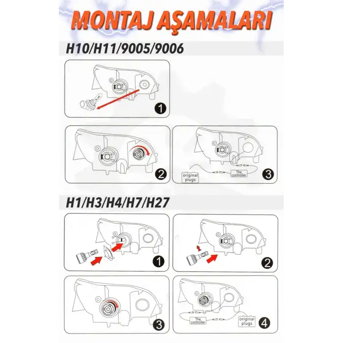 Şimşek Etkili Led Xenon H8 - 1 Yıl Garantili A+Performans Ürünü