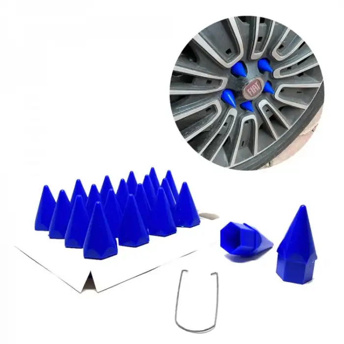 Sivri Bijon Parlak Malzeme Mavi Renk 19mm 20 Adet