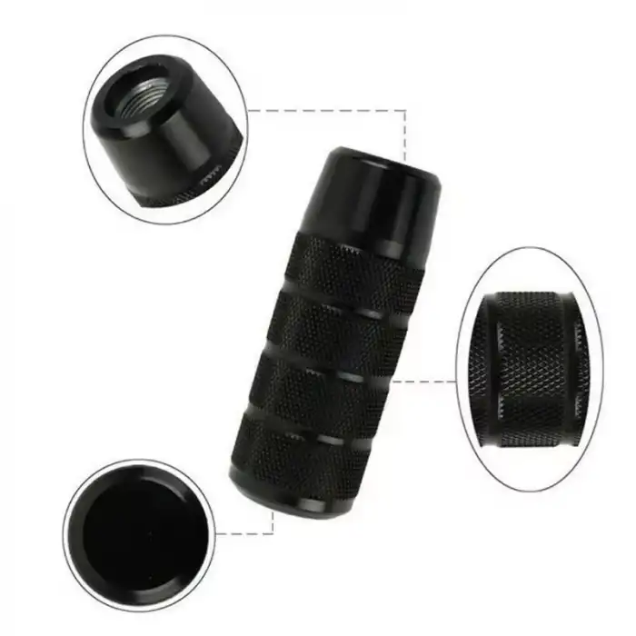 Siyah Baklalı Vites Topuzu Metal-Spor Araçlar İçin 9.5cm Renkli Şık Tasarım