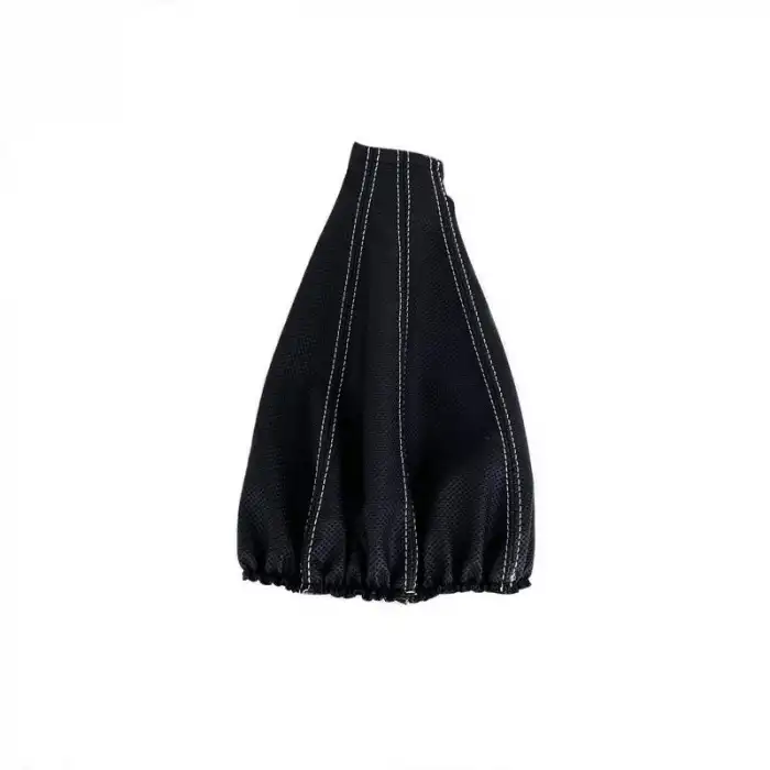 Siyah Beyaz Nokta Desenli Deri Vites Körüğü A+ Kalite Deri