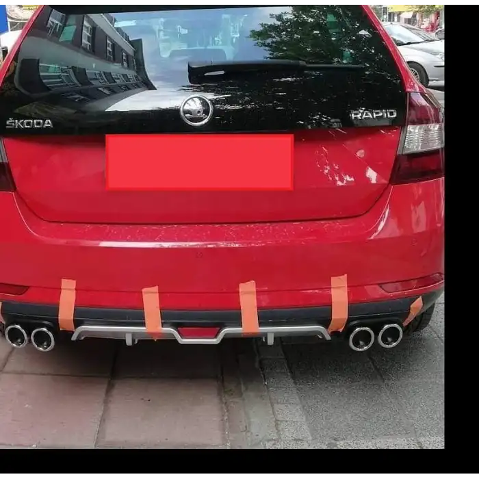 SKODA RAPID UYUMLU DİFÜZÖR ARKA TAMPON EKİ/UNİV.MDL