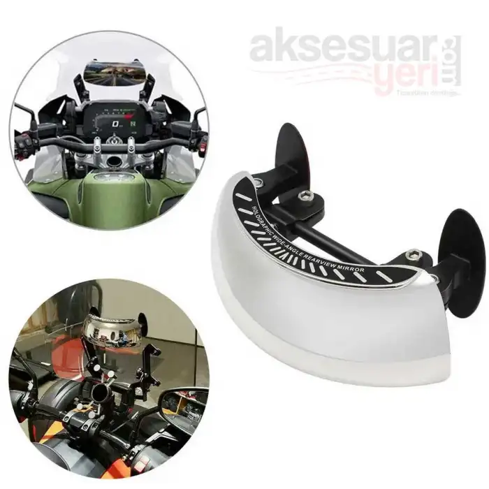 SYM Cruisym 250i Motosiklet Kör Nokta Aynası - 180 Derece Görüş Sağlayan Kör Nokta Aynası
