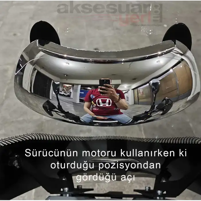 SYM Cruisym 250i Motosiklet Kör Nokta Aynası - 180 Derece Görüş Sağlayan Kör Nokta Aynası
