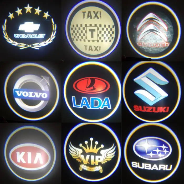 TAXİ Marka Kapı Altı Hayalet Logo - Pilli Yapıştırmalı Kapıaltı Logo