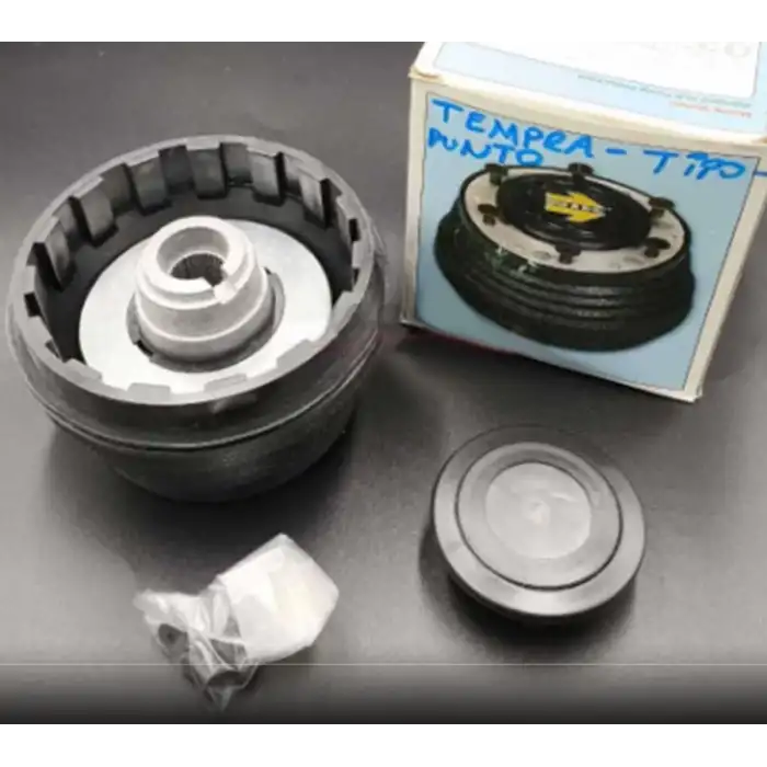 Tempra-Tipo Göbek-35cm Siyah Deri Drifting Momo Spor Direksiyon