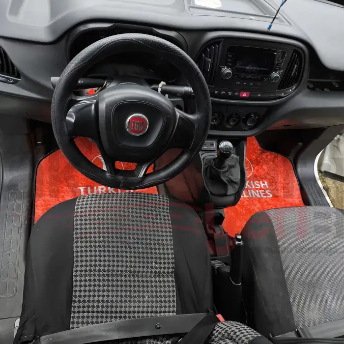 THY Turkish Airlines Araç İçi Halı Paspas-Kaydırmaz Taban-Üniversal Her Araca Uyumlu-Yıkanabilir