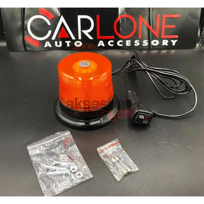 Turuncu 7 Fonksiyonlu Çakkarlı Mıknatıslı Tepe Lambası Laık536