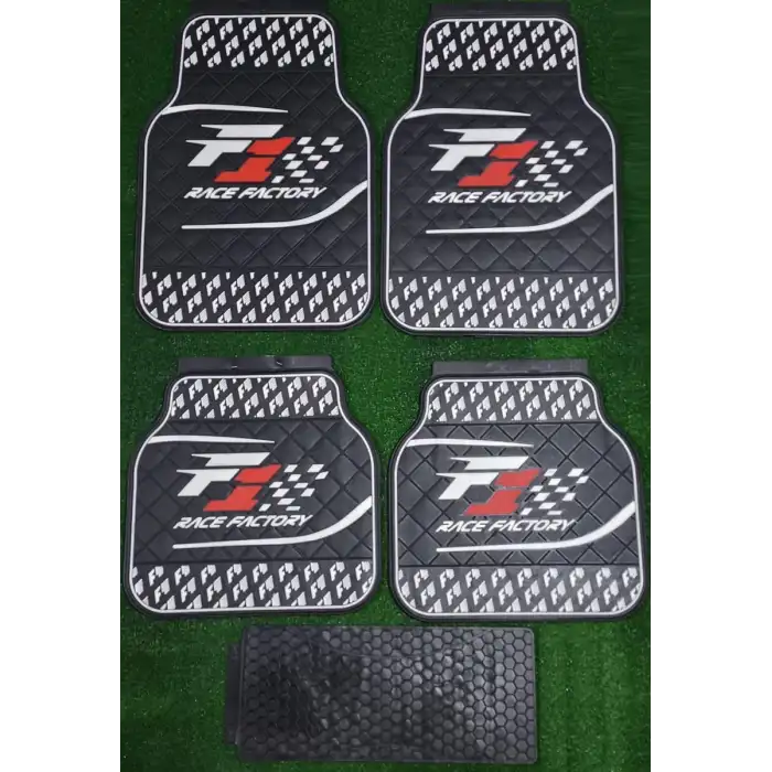 Üniversal F1 Latex Kauçuk-5 parça-Paspas-Kaydırmaz Taban-1.Sınıf İthal Ürün