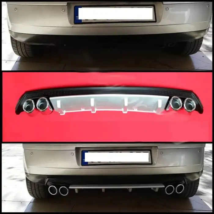 Universal Her Araca Uyumlu Difüzör , Tampon Altı Eki - Yeni Tip Apollo Model 4 Egzoz Çıkışlı