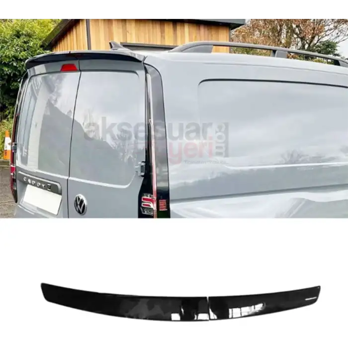 Volkswagen Caddy 2 Parça Spoiler Parlak Siyah Boyalı İthal Ürün Plastik
