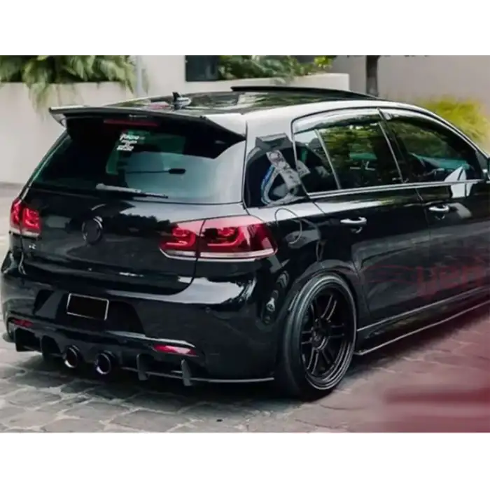 Volkswagen Golf 7 ve 7,5 R Spoiler - Piano Black-Parlak Siyah