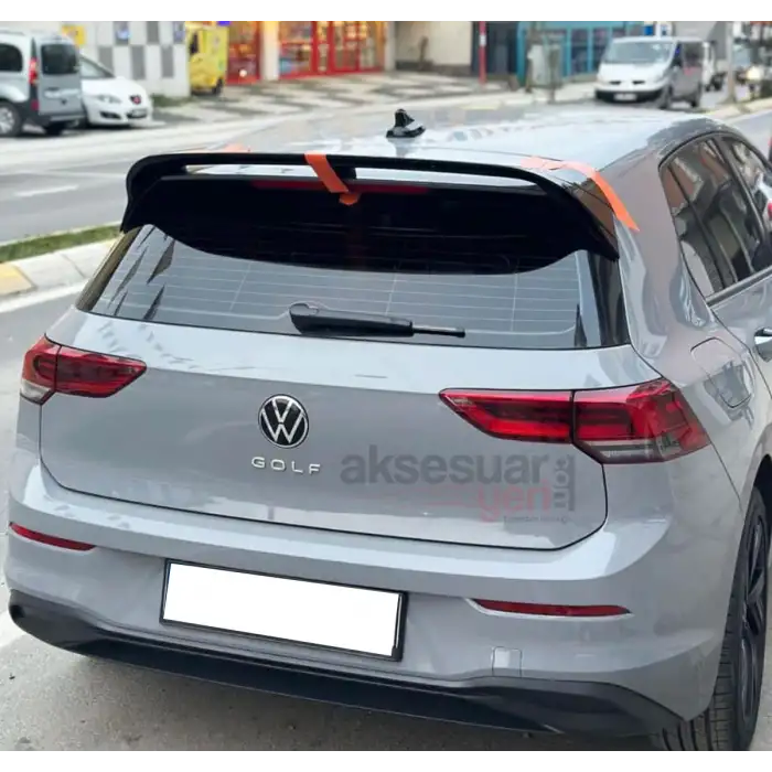 Volkswagen Golf 8 R Spoiler - Piano Black-Parlak Siyah
