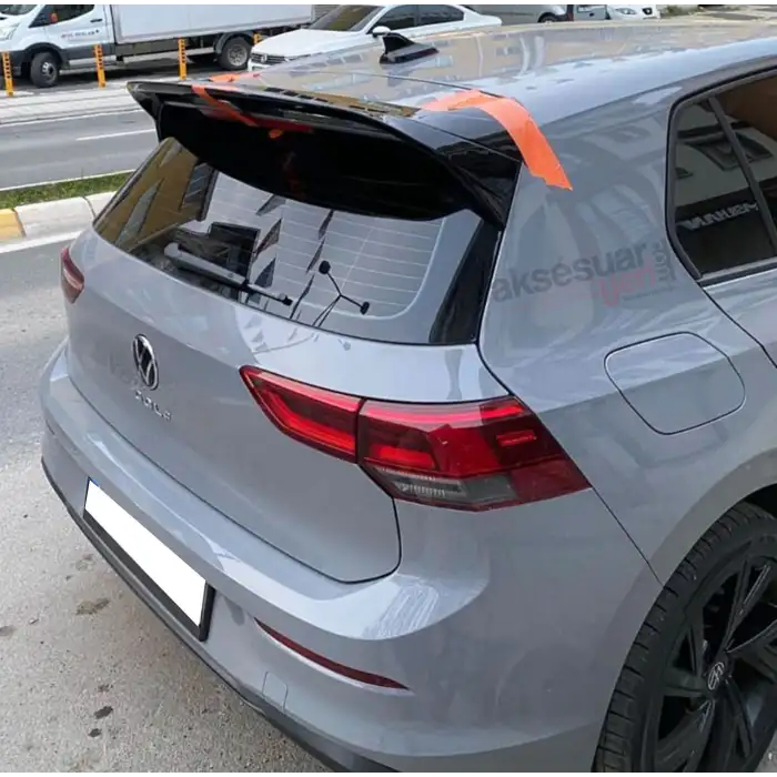 Volkswagen Golf 8 R Spoiler - Piano Black-Parlak Siyah