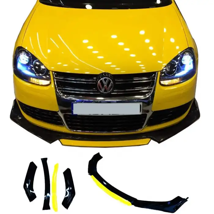 Volkswagen jetta Uyumlu Ön Lip kırmızı Renkli 4 Parça - A+ Ürün - Dayanıklı Malzeme