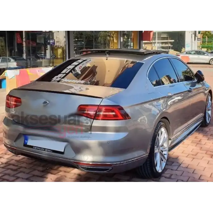 Volkswagen Passat B8 Spoiler Parlak Siyah Boyalı İthal Ürün Plastik